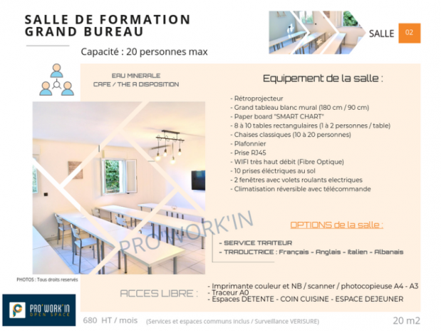 Salle de formation Salle de formation